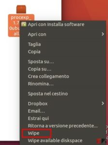 Rendere irrecuperabili file cancellati su Ubuntu