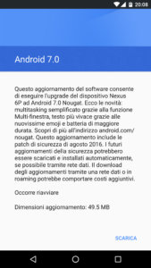 Iniziato il rollout di Android 7.0 Nougat