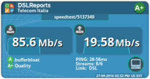 Fibra TIM 100mbits e Fritzbox 7490: accoppiata vincente