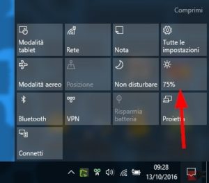 Come modificare la luminosità schermo del PC