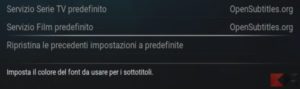 Sottotitoli automatici su Kodi