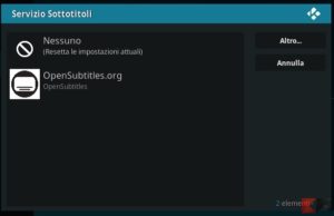 Sottotitoli automatici su Kodi