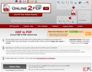 Convertire ODF (.ODS) in PDF