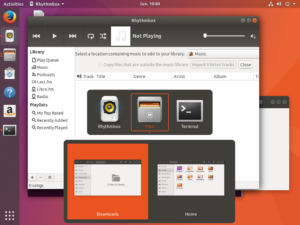 Ubuntu GNOME Shell in azione su Ubuntu 17.10 Artful