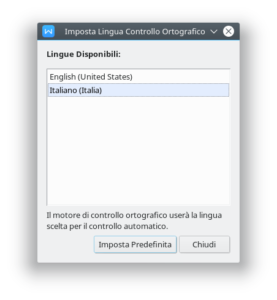 Come aggiungere il dizionario italiano su WPS Office per Linux