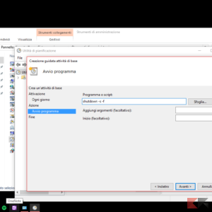 Come spegnere il PC a una certa ora