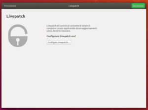 Ubuntu 18.04 LTS: Il wizard che appare al primo avvio