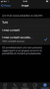 Gruppi whatsapp: evitare di farsi aggiungere senza volerlo!