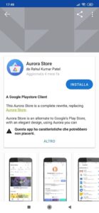 Android, ecco Aurora Store: accedere in anonimato a Google Play